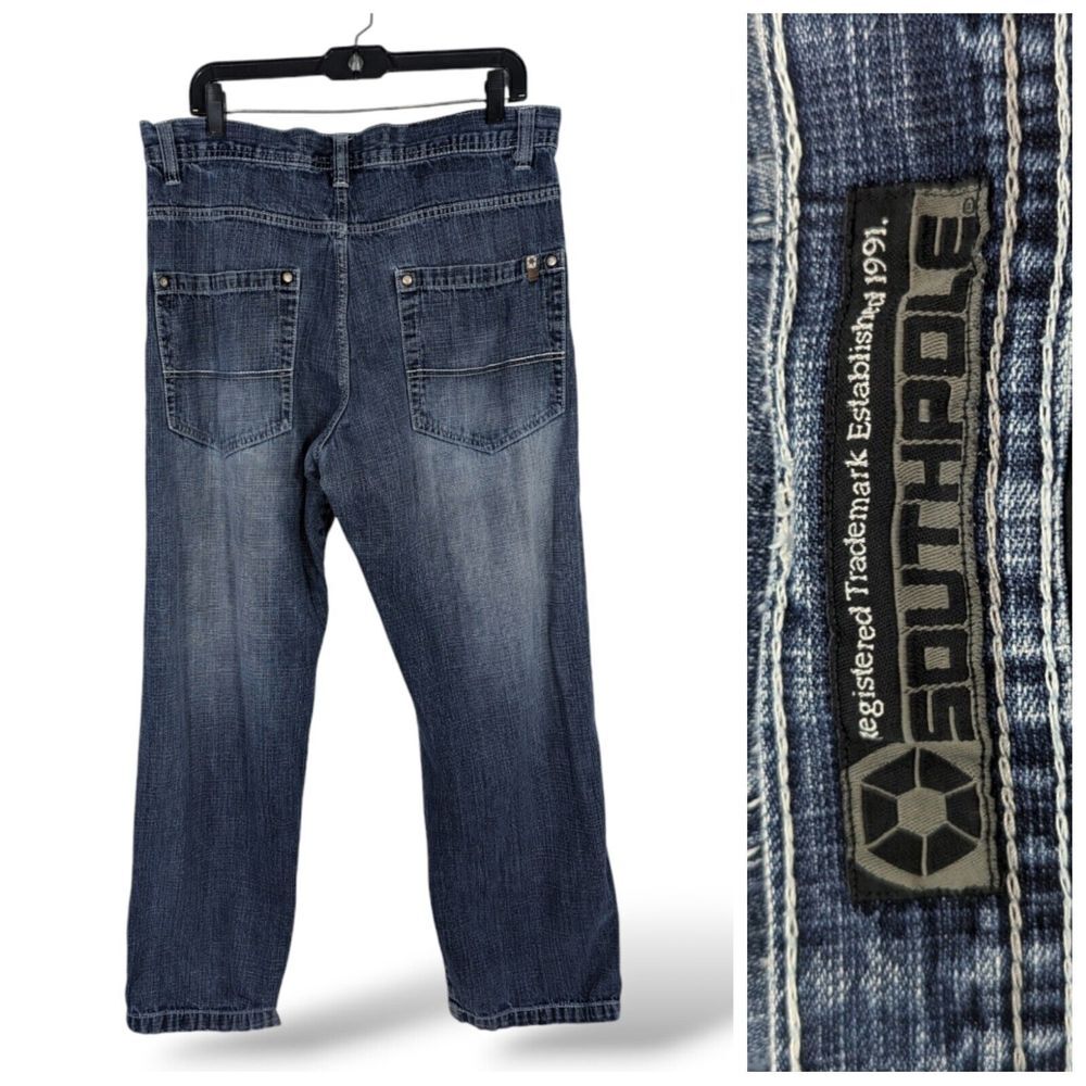 Vintage Y2K Southpole Baggy Skater Grunge Jeans VTG Mens Size 38